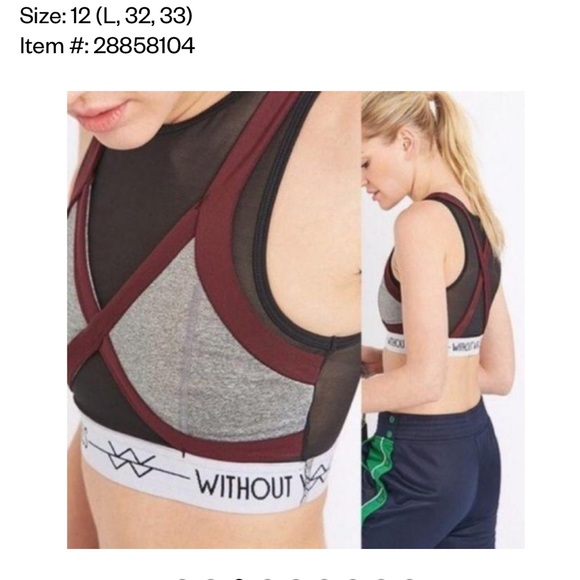 UO WITHOUT WALLS | sports bra w sheer panels - Picture 1 of 7